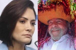 Michelle Bolsonaro reage à fala de Lula sobre ‘lata de conserva’ no Carnaval: ‘Podridão é exposta’
