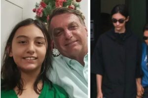 Após visita ao pai na prisão, Laura Bolsonaro chama atenção na web com altura