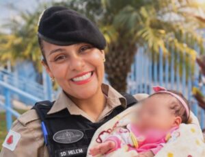 PM surpreende com gesto para salvar vida de bebê deixado em bueiro; VEJA VÍDEO