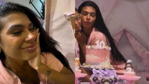 Ela cresceu! Pocah faz festa do pijama para os 10 anos da filha; veja