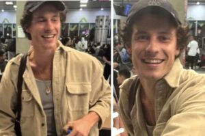 Shawn Mendes é fotografado por fãs ao deixar o Brasil
