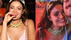 Parecidos? Irmão de Sophie Charlotte surge em foto rara com a atriz em noite de folia