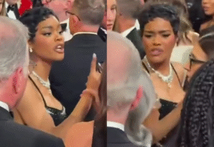 Teyana Taylor se revolta após ser empurrada no tapete vermelho do Oscar 2026; veja vídeo
