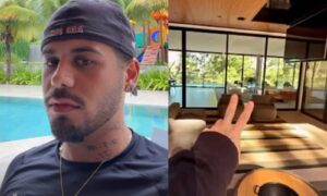 Zé Felipe inicia mudança e se despede de mansão de luxo em Goiânia; veja fotos