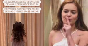 Filha de Viih Tube escolhe vestido de noiva, mas revela tudo ao pai antes do casamento