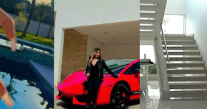 Piscina gigantesca e garagem cheia de carros de luxo: desde os 15 anos, Melody vive nesta mansão avaliada em R$ 7 milhões na Região Metropolitana de São Paulo