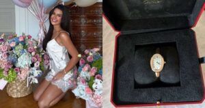 Franciny Ehlke ganha relógio de luxo do marido no aniversário de 27 anos; saiba o valor