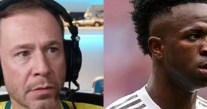 ‘Vini Jr. passa ileso’: Tiago Leifert aponta ‘passada de pano’ em namorado de Virginia após derrota do Brasil em jogo pré-Copa do Mundo