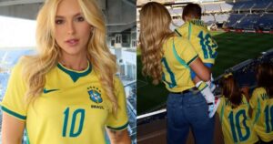 Antes de proibição, Virginia Fonseca planejava levar filhos à Copa: ‘Se liberar’