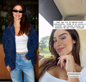 Bianca Andrade mostra resultado de transplante na sobrancelha: Ainda tá muito escura e inchada