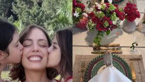 Aos 7 anos, filhas gêmeas de Fabiana Justus chamam atenção ao combinar look com a mãe