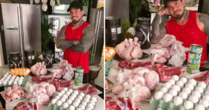 Influenciador fitness perde 40 kg com dieta incomum: ‘Só comia carne’