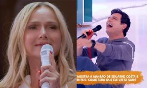 Celso comemora ao vivo na cola de Eliana na Globo e tem climão com ator