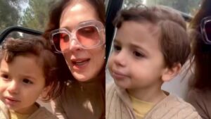 Aos 3 anos, filho de Claudia Raia encanta ao surgir falando em vídeo: ‘É lindo’