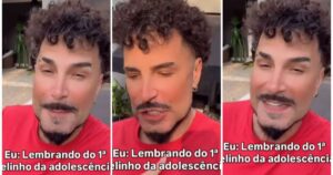 Latino viraliza ao aparecer irreconhecível após procedimentos no rosto: ‘Cauby Peixoto’