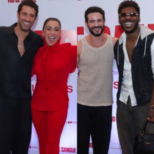 Giovanna Antonelli, Sérgio Menezes e Felipe Simas… Confira os famosos que estiveram na pré-estreia do filme Rio de Sangue