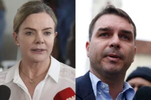 Gleisi processa Flávio Bolsonaro por vídeo que associa ministra ao crime organizado