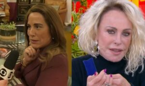 Gloria Pires se irrita com repórter do Mais Você e Ana Maria não sabe onde enfiar a cara: “Sai daí”