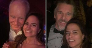 Repórter da Globo tieta estrelas de Hollywood no after party do Oscar; veja fotos