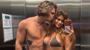 Isadora Cruz e Lucas Pinheiro compartilham momento romântico