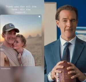 Esposa de James Van Der Beek emociona com homenagem para o ator