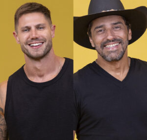 Jonas Sulzbach e Alberto Cowboy comemoram eliminação de Samira no BBB26
