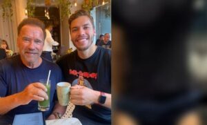 Filho de Arnold vence fisiculturismo e tem o corpo mais estético