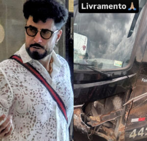 Latino e equipe se envolvem em acidente de ônibus no interior paulista