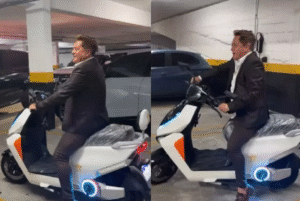 Leonardo preocupa Poliana Rocha ao pilotar moto elétrica após beber durante madrugada