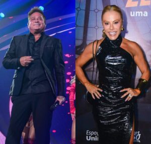 Com Poliana Rocha na plateia, Leonardo faz show em São Paulo