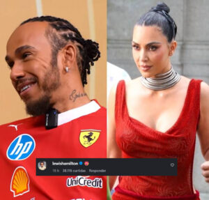 Novo casal? Comentário de Lewis Hamilton em foto de Kim Kardashian chama a atenção nas redes