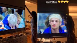 Marina Sena celebra permanência de Juliano Floss no BBB 26