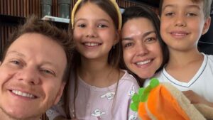 Michel Teló e Thais Fersoza dividem tradição de Páscoa que têm com os filhos