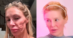Estrela de reality que teve o rosto ‘derretido’ por parasita é hospitalizada após fazer tratamento que aprendeu no TikTok