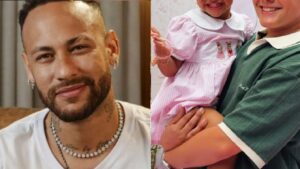 Aos 14 anos, filho mais velho de Neymar Jr. rouba a cena em foto inédita com a irmã