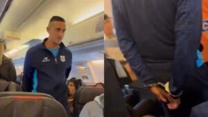 Jogador argentino é preso após falsa ameaça de bomba em avião rumo a Buenos Aires; veja vídeo