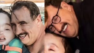 Aos 8 anos, neto de Ratinho rouba a cena em rara aparição com o avô: ‘Família linda’