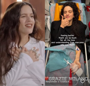 Rosalía se pronuncia após passar mal e interromper show em Milão