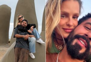 Yasmin Brunet compartilha momento raro com namorado em viagem romântica; veja fotos