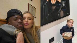 Virginia tem quadro gigante com seu retrato na mansão de Vini Jr.; veja