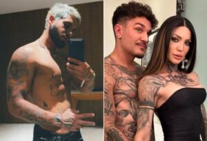 Zé Felipe posa sem camisa e recebe comentário de Zoo, ex de Christian Figueiredo