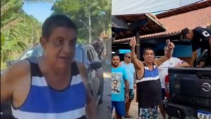 Zeca Pagodinho distribui ovos de Páscoa em Xerém